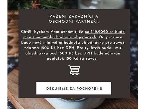 Změna minimální hodnoty objednávky